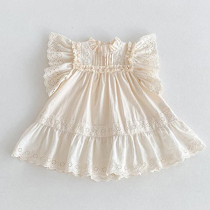 Baby Sleeveless Princess Dress white