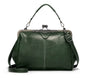 Retro Shoulder Crossbody Bag - Green - handbag