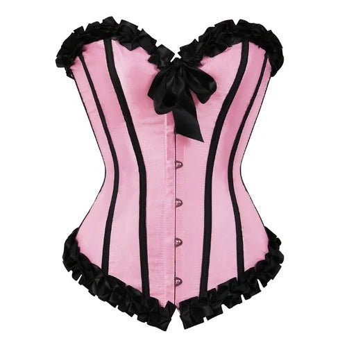 Black Trimmed Corset Top