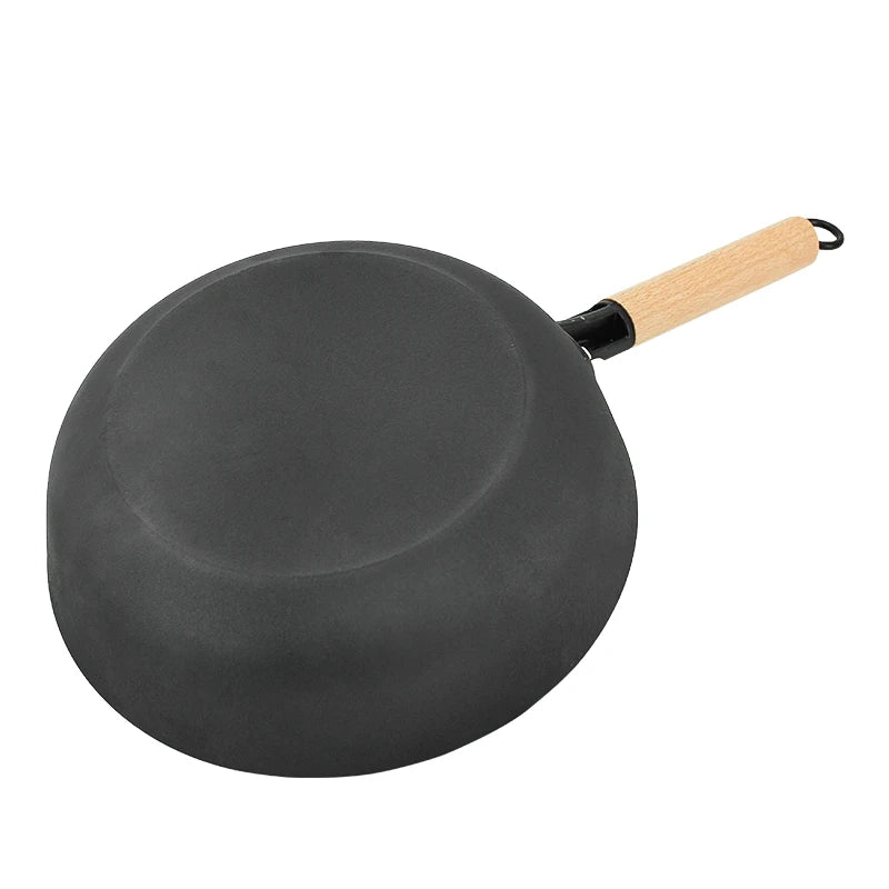 Nonstick Fry Pans With Wood Long Handle