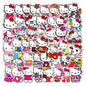 HelloKitty 50-Piece Anime Stickers - Waterproof Vinyl Set - Kawaii Kittys - stickers
