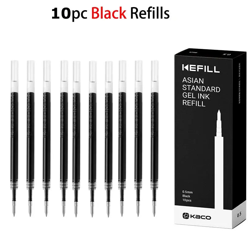 Gel Ink Pen Sets 10Kaco Black Ink NEW