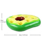 Pineapple Pool Drink Holder & Floating Snack Tray - Avocado 1 PCS - pool float