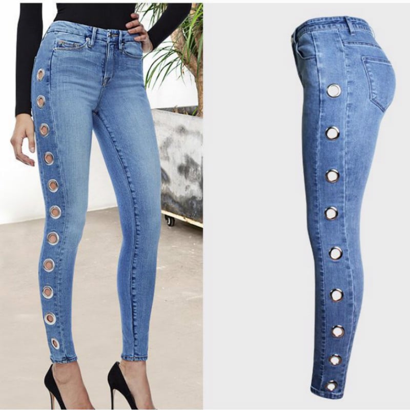 Womens Tight Hoop Jeans - 2XL - Women's Fashion - Women's Clothing - Bottoms - Jeans