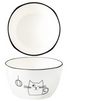 PurrfectCat Ceramic Dining Bowls - B - bowls