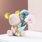 Creative Mini Bear Vase - Bouquet Bear-Medium Pink - vase