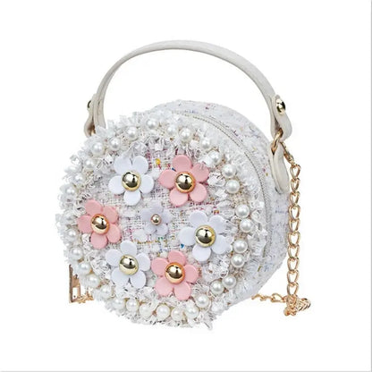 Little Girls Shoulder Crossbody Flower Bag