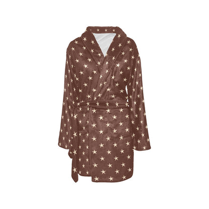 Baha Ranch Cowgirl Says God Bless Western Bath Robe - - Blanket Robe & Hoodie