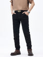 Men's Slim Fit Moto Jeans - Black -