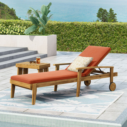Jason - Chaise Lounge Adjustable Acacia Wood Outdoor Furniture- Unique Piece Furniture- {{Product type}}