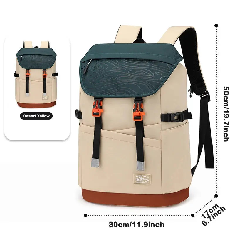 Large Capacity Backpack Khaki