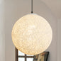 Modern White Rattan Bamboo Ball Ceiling Hanging Light