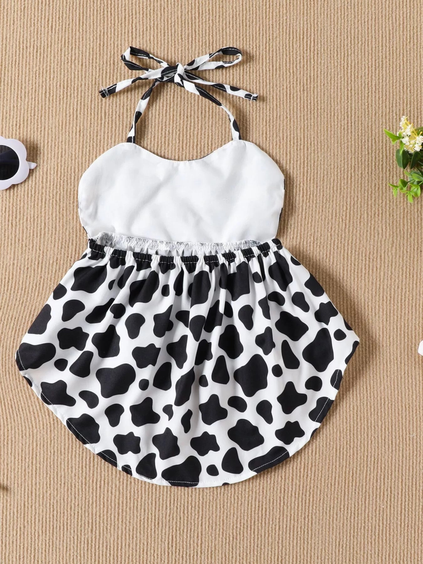 Children's Halter Neck Cami and Denim Shorts Set - -