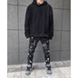 Mens Black Distressed Stretch Denim Jeans - Black XXL - jeans
