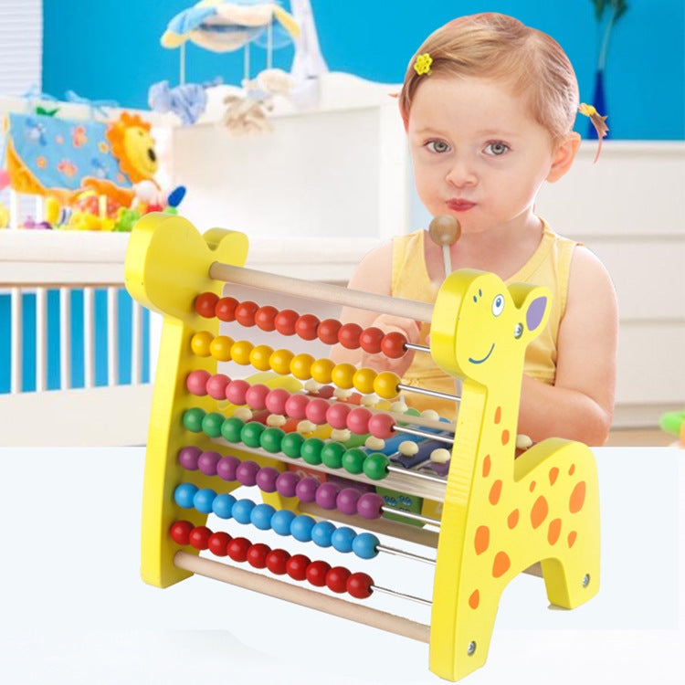 Wooden Bead Counting Frame Early Educational Toy - - educational toy