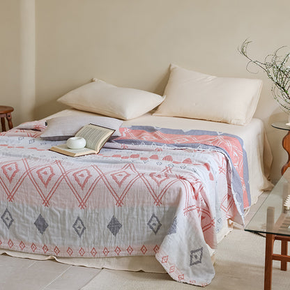New Cotton Three-Layer Gauze Blanket for All Seasons - Blanca 150 x200cm (about 0.85kg) - blanket