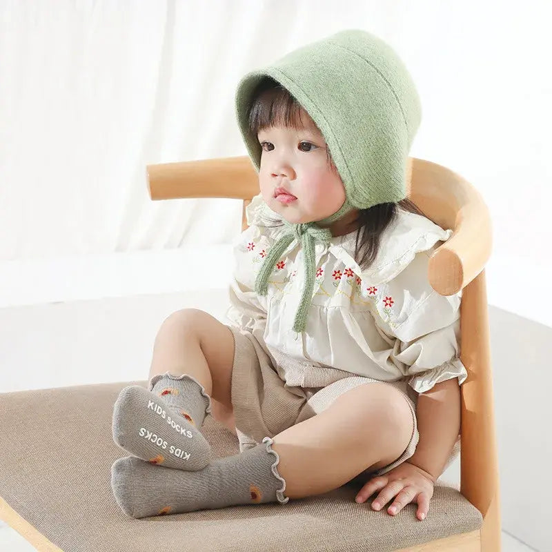 3 Pairs of Anti-Slip Childrens Socks - Kia Day Design