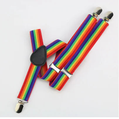 Rainbow Print Suspenders - Kia Day Design