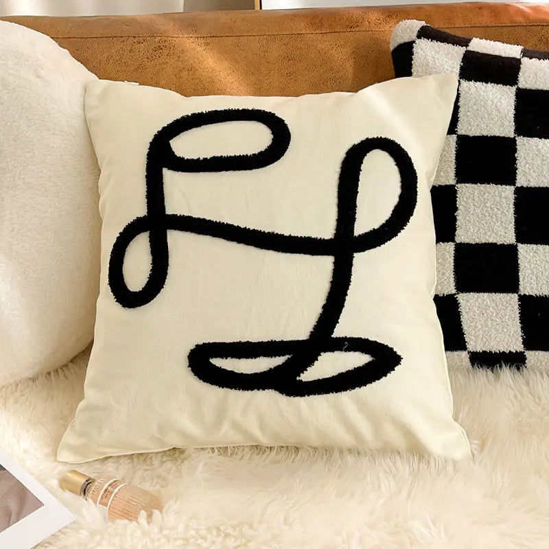 Floral Embroidered Pillow - Kia Day Design