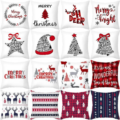 Cartoon Christmas Pillow Cover Kia Day Design