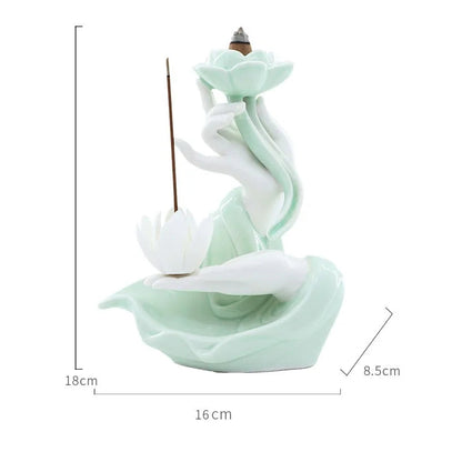 Lotus Backflow Incense Burner Kia Day Design