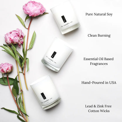 TLC Candle Co. "Farmer's Market" Hand Poured 11oz Jar Candle in Vintage Tin, Fresh Peaches Scented Natural Soy Wax and Essential Oil Blended Fragrances, 2 Wicks, 60 Hour Burn Time, Made in the USA