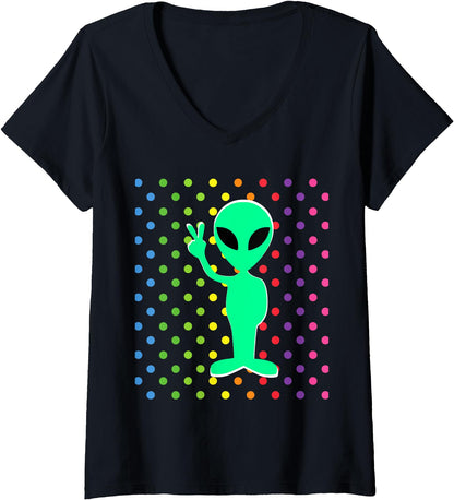 Womens Alien Gifts Kawaii Alien Stuff Hoodie - Aesthetic Graphic Unisex - - Clothing