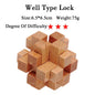 3D Wooden Brain Teaser Game - Kia Day Design