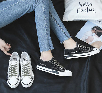 Low-Top Canvas Sneakers - Kia Day Design