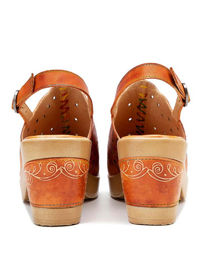Fish Mouth Genuine Leather High Heel Sandals- Colorstepshoes- {{Product type}}