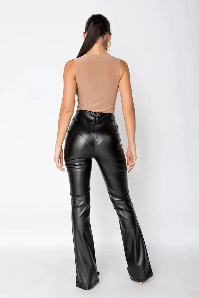 Camel Sleeveless Bodysuit