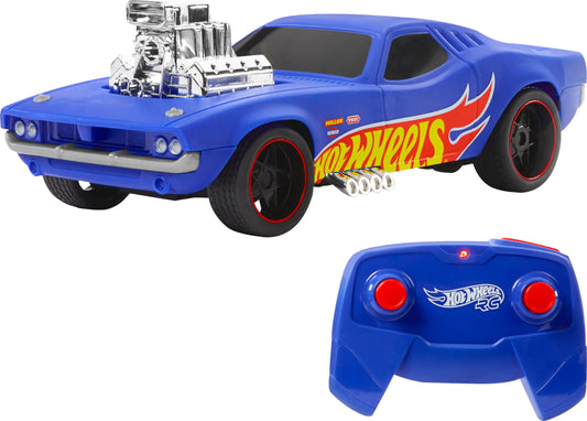 Hot Wheels Toy Car 1:16 Scale RC Rodger Dodger Remote-Control Vehicle Special 50th Anniversary Edition - - toy car