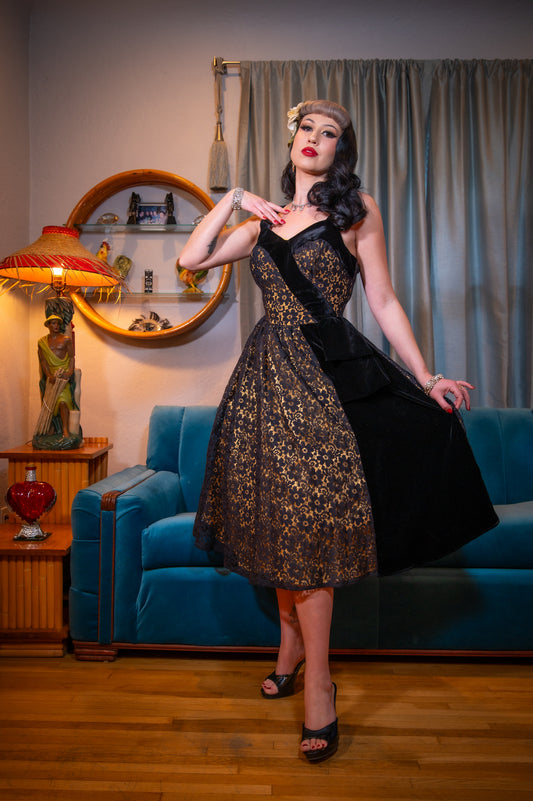 The Sweetheart Lace Dress in Black - - Dress