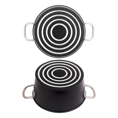 Serenk Excellence Pots and Pan Set Stock Pot Egg Pan Nonstick 4 Pcs Kia Day Design