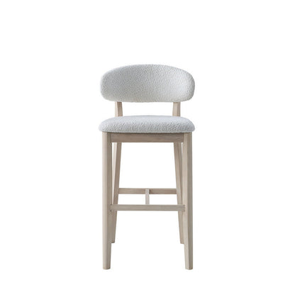 ACTU Bar Stools Set of 2, 30” Upholstered Bar Height Stools, Solid Wood, Mid-Century Modern- ACTU FURNITURE- {{Product type}}