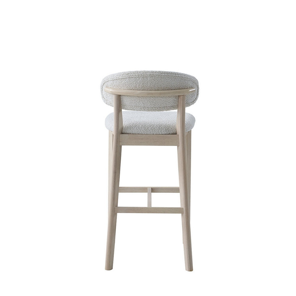 ACTU Bar Stools Set of 2, 30” Upholstered Bar Height Stools, Solid Wood, Mid-Century Modern- ACTU FURNITURE- {{Product type}}