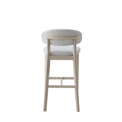 ACTU Bar Stools Set of 2, 30” Upholstered Bar Height Stools, Solid Wood, Mid-Century Modern- ACTU FURNITURE- {{Product type}}