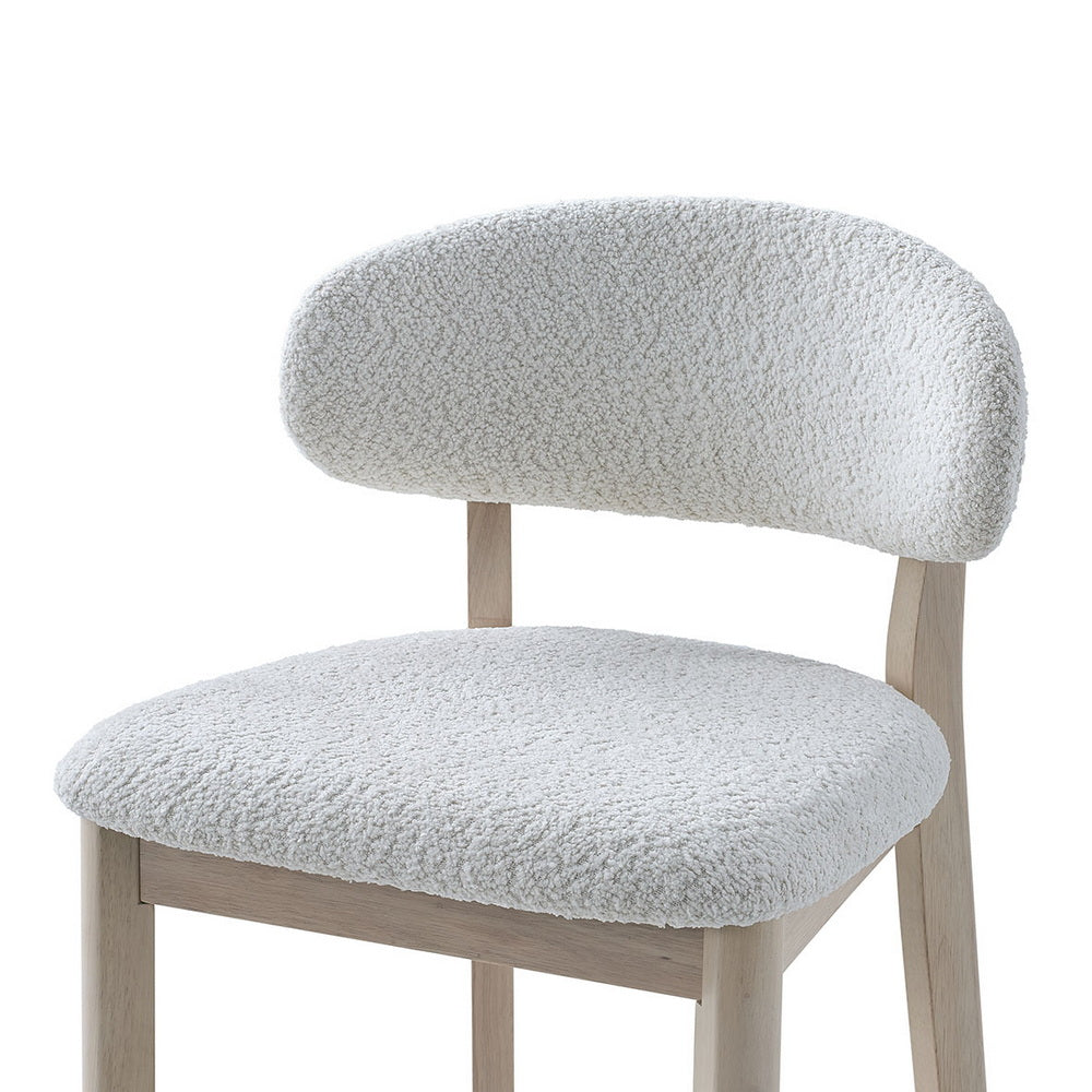 ACTU Bar Stools Set of 2, 30” Upholstered Bar Height Stools, Solid Wood, Mid-Century Modern- ACTU FURNITURE- {{Product type}}
