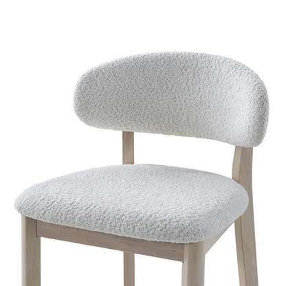 ACTU Bar Stools Set of 2, 30” Upholstered Bar Height Stools, Solid Wood, Mid-Century Modern- ACTU FURNITURE- {{Product type}}