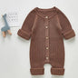 Knitted Baby One Piece Dark brown 3T