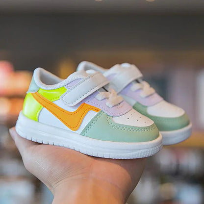 Leather Multicolor Toddler Rubber Shoes - Kia Day Design