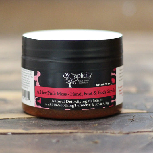 A Hot Pink Mess Hand, Foot & Body Sugar Scrub - - Body Scrub