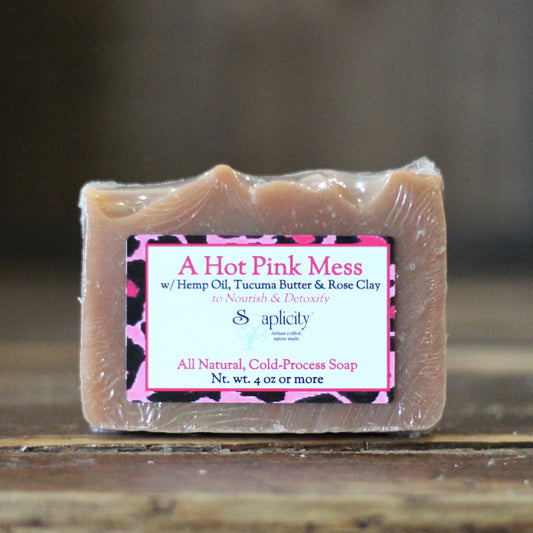 A Hot Pink Mess Soap Bar - - Soap Bar