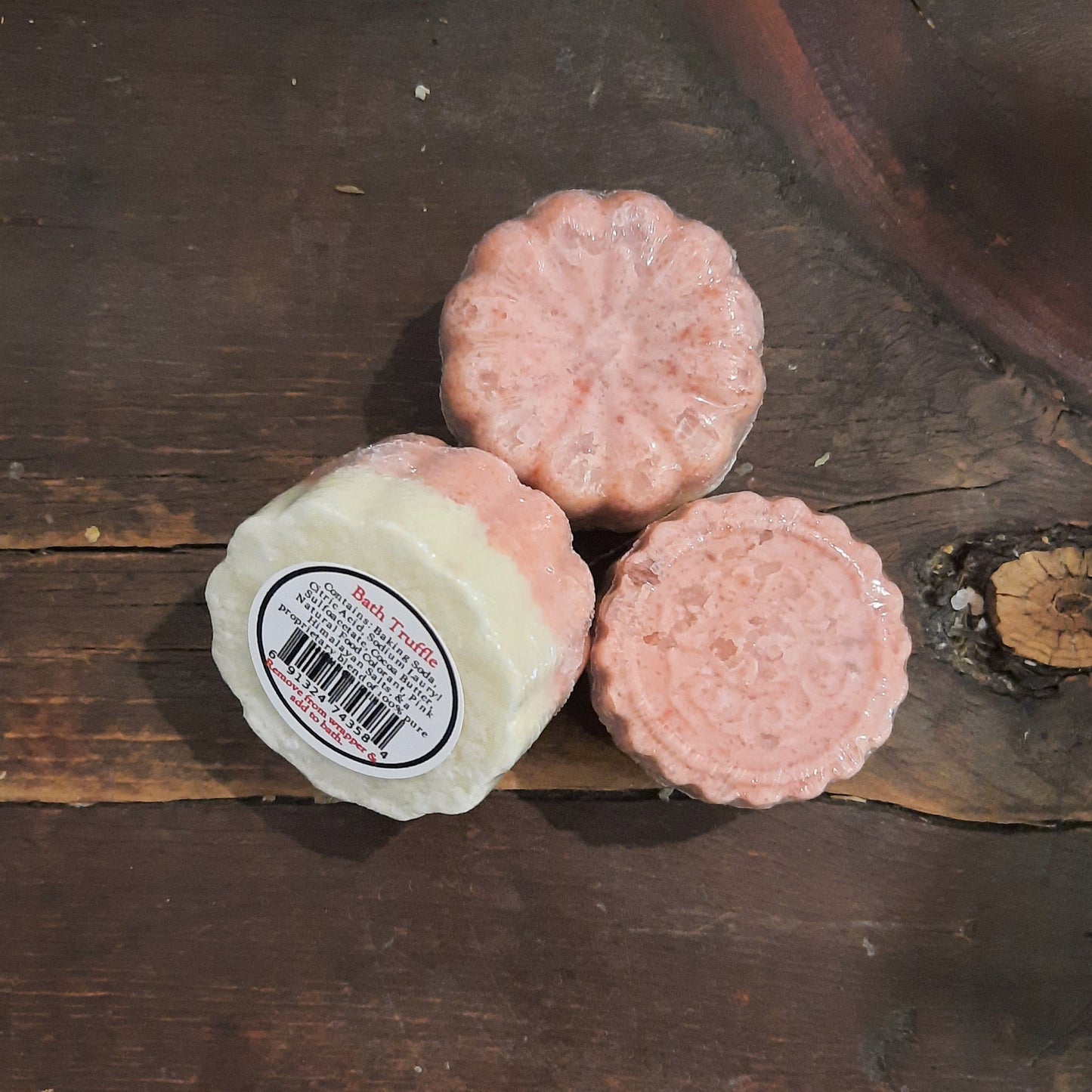 Bubble Bath Truffle - Mini Bubble Bath Bomb with Cocoa & Mango Butter - 1 Truffle - A Hot Pink Mess (available year round) - Bath Truffles