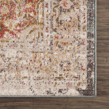 Peeta Brown Medallion Area Rug - - Rugs