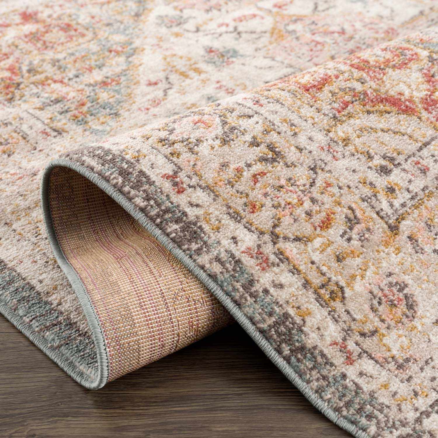 Peeta Brown Medallion Area Rug - - Rugs