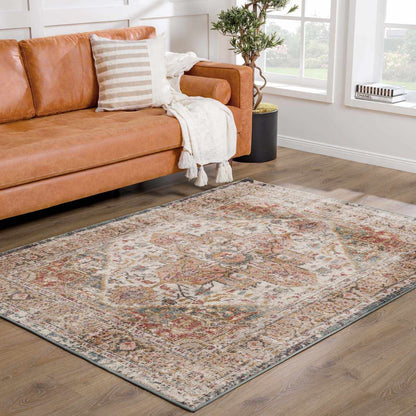 Peeta Brown Medallion Area Rug - - Rugs