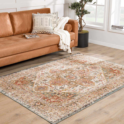 Peeta Brown Medallion Area Rug - - Rugs