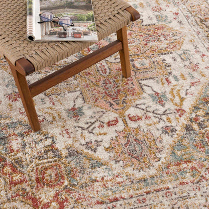 Peeta Brown Medallion Area Rug - - Rugs