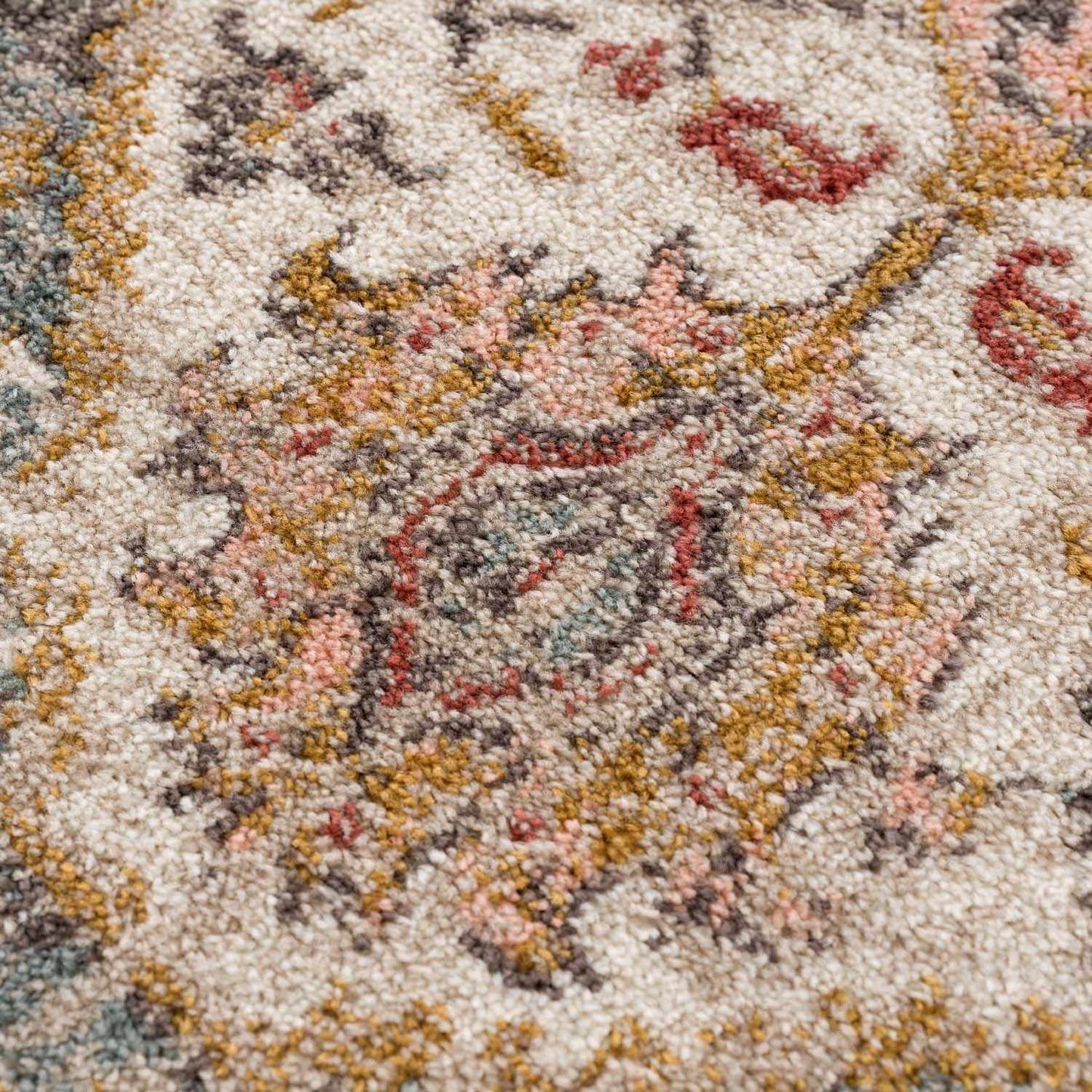 Peeta Brown Medallion Area Rug - - Rugs